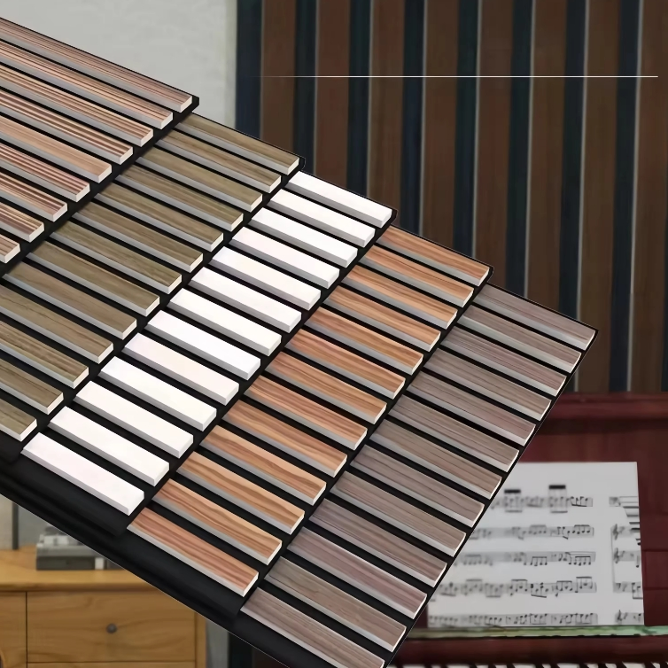 High Quality Soundproof MDF Akupanel Wood Slatted Wall Acoustic Felt Panels