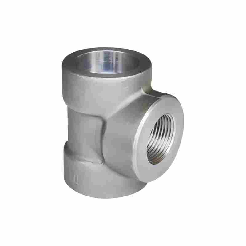 Factory Price Stainless Steel ASTM Customize Thick-Walled Threaded Pipe Fitting Tee for Pharmaceutical Industry