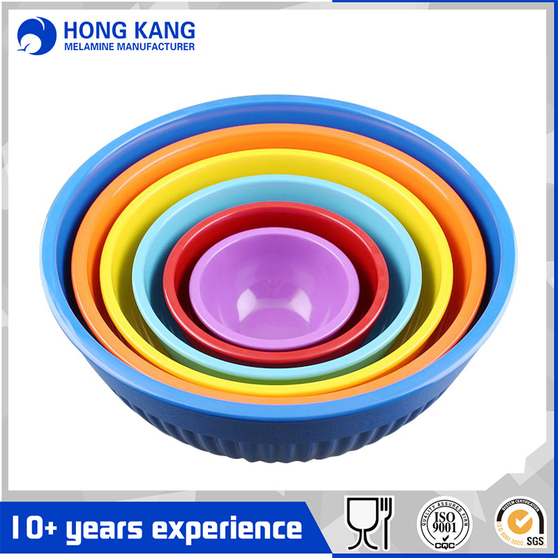 Round Popcorn Salad Melamine Mixing Bowl