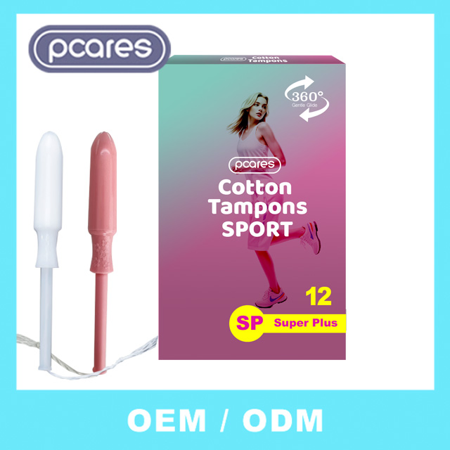 FDA Private Customized Organic Soft Cotton Disposable Sanitary Pad Napkin Tampons with Applicator