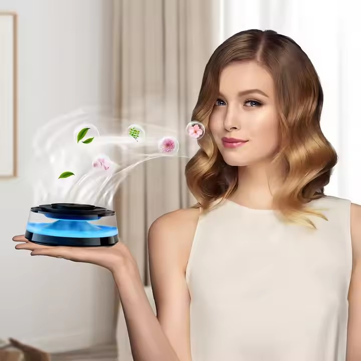 Wireless Charging Car Aroma Diffuser with Multiple Lighting Adjustments
