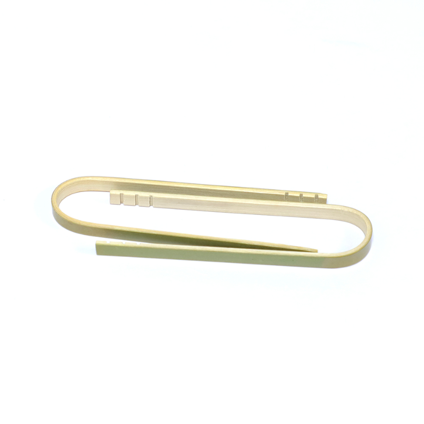 Eco-Friendly 16cm Disposable Bamboo Bread Toaster Clip Wholesale Bamboo Tong