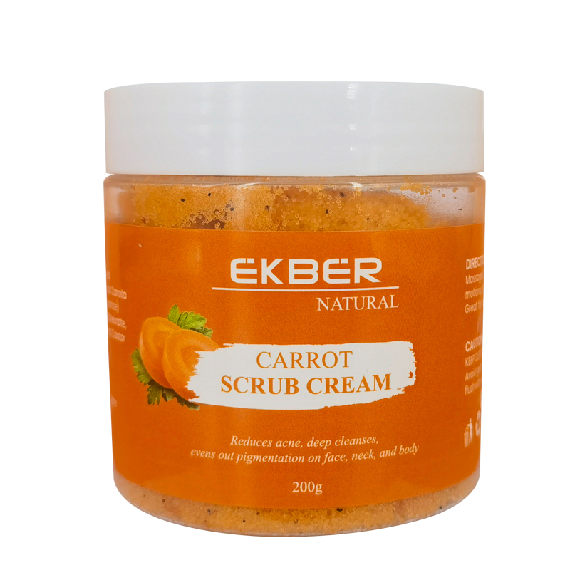 Organic Carrot Exfoliating Skin Wash Acne Deep Cleaning Natural Carrot Body Scrub