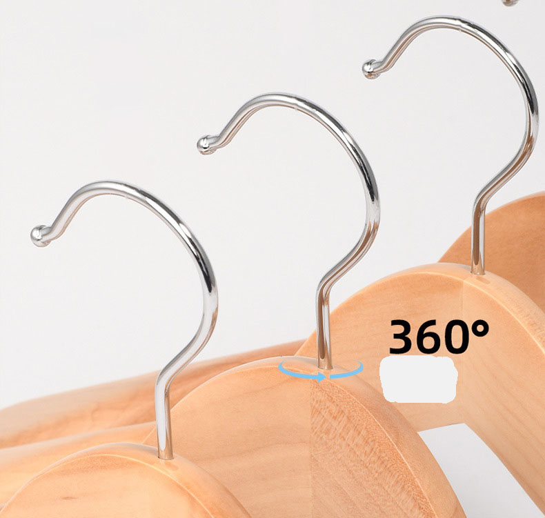Solid Wood Clothes Hanger Drying Rack Coat Hanger