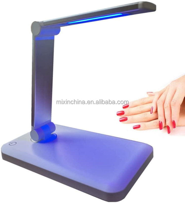 20W Wireless UV LED Fold Nail Dryer Lamp Gel Polish Curing Light Fast Finger Nail Salon Nail Lamp