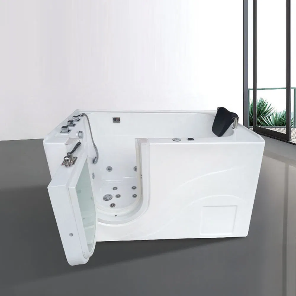 Белая акриловая ванна с гидромассажем для улицы