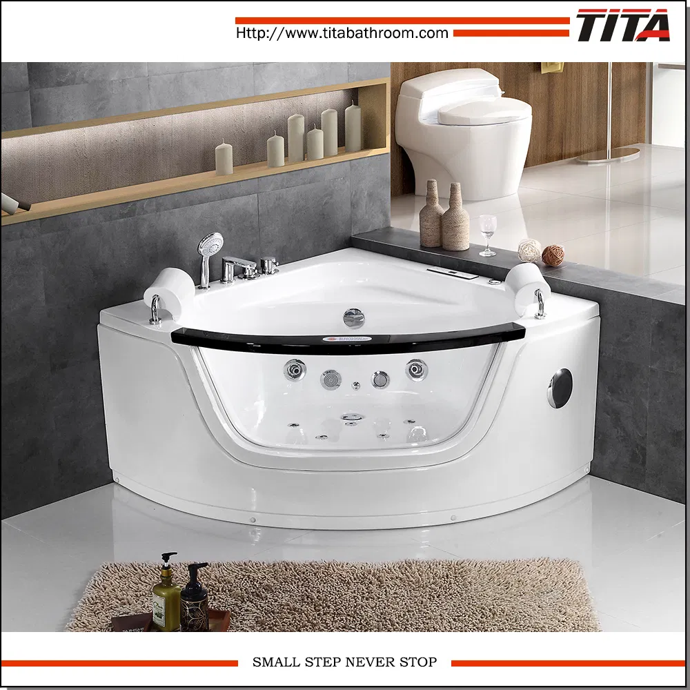 Угловая ванна TMB057 с гидромассажем