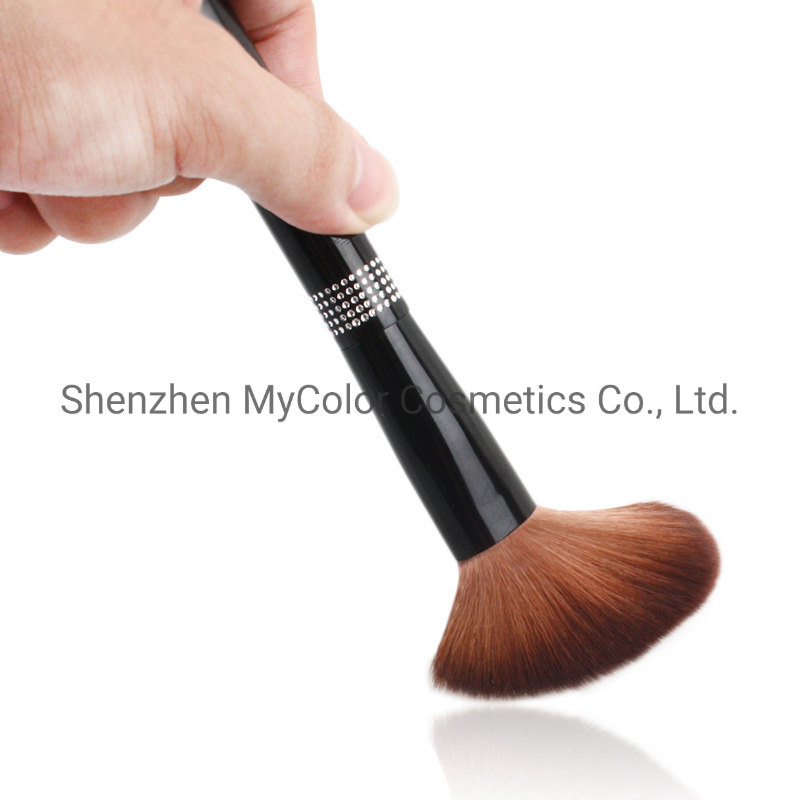 7PCS Set Bling Makeup Brush Set Premium Foundation Lip Eye Cosmetic Brush Kit with Makeup Bag