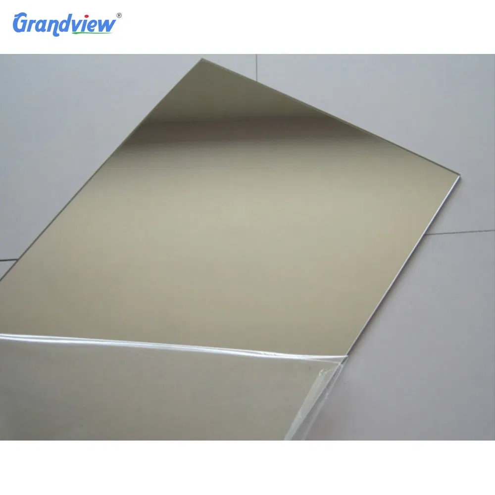 Light Gold Flexible Mirror Plastic Acrylic Sheet