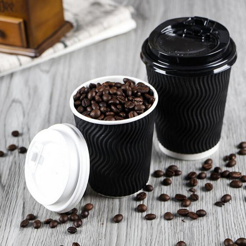 Бумажный стакан для кофе 12oz с двойными стенками