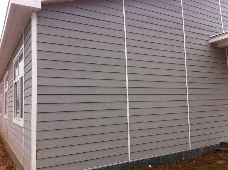 6mm Exterior Wall Wood Grain Siding Panel High Density