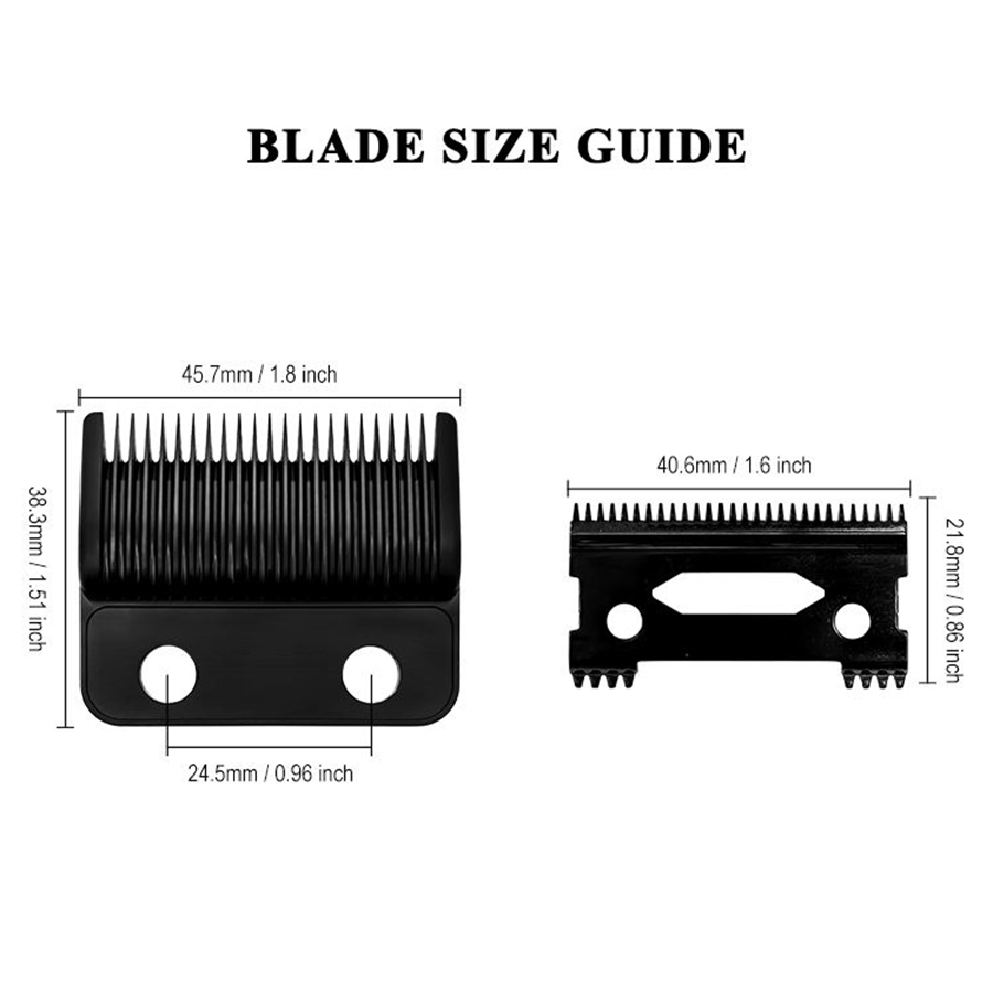 Factory Price Replacement Hair Clipper Blade Precision Graphite Dlc Deep Tooth Zero Gapped Barber
