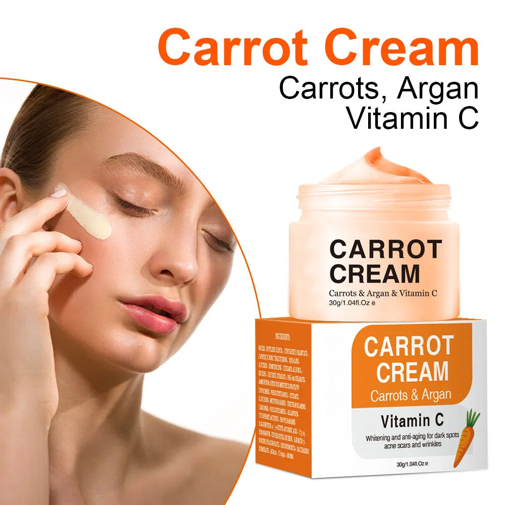 Aixin Private Label Vitamin C Cream Dark Spots Removing Brighten Freckle Remover Carrot Skin Lightening Whitening Carrot Face Cream