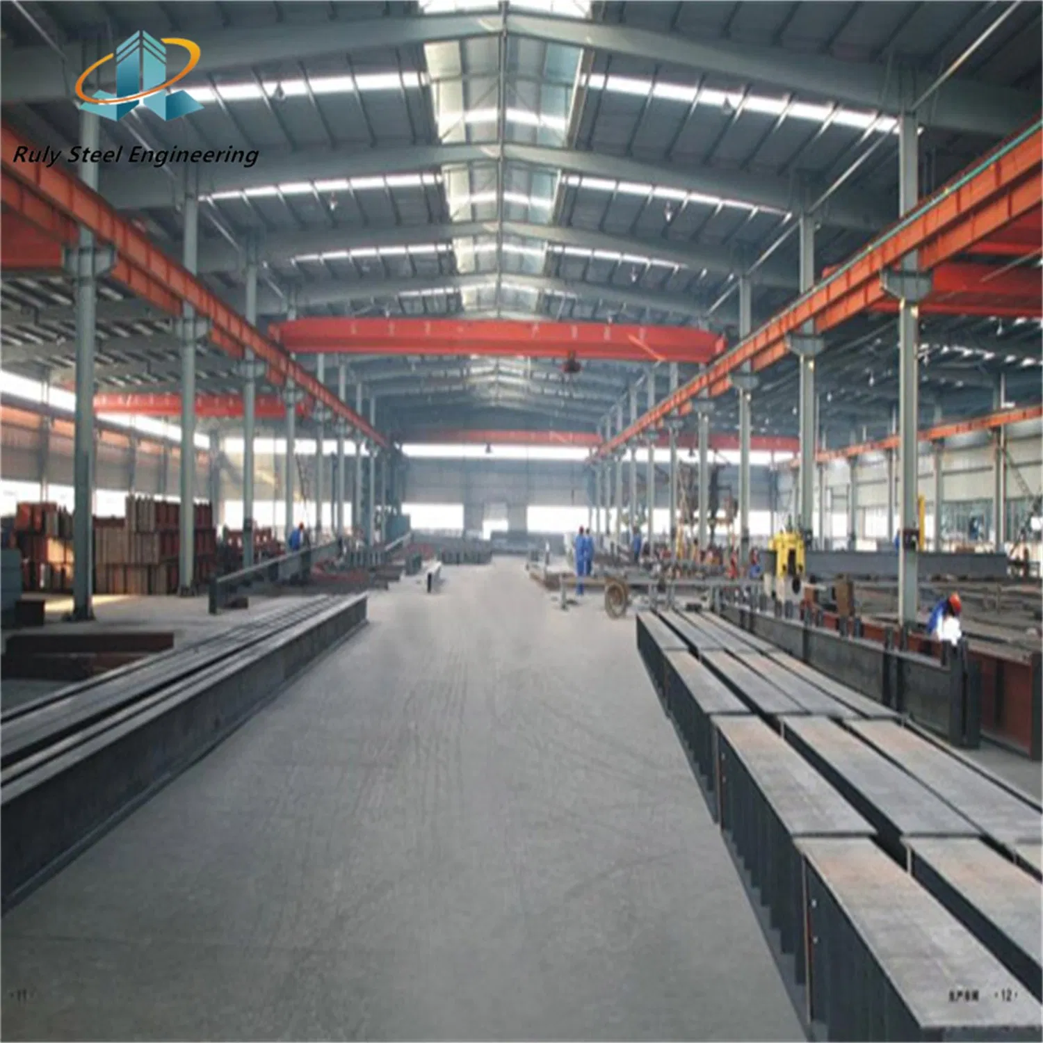Columns and Beams Bolt Connection Building Frame Steel Structure Warehouse