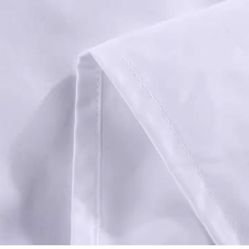 Premium Custom Logo Hotel Bed Linen Duvet Cover White Bed Sheet Hotel Bedding Set 100% Cotton