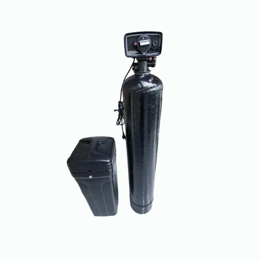 Black-Cased Water Softeners for Both Residential and Commercial Water Treatment.