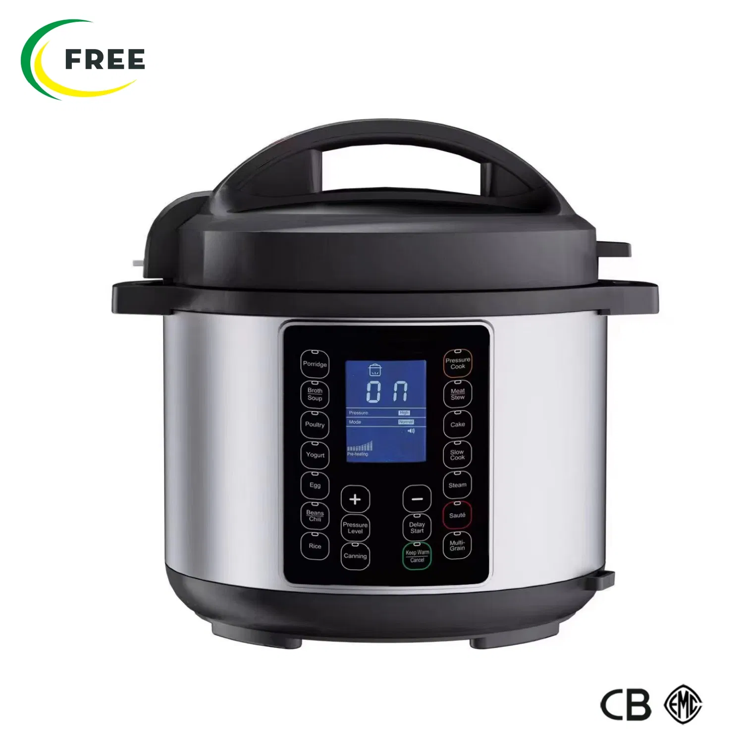 Large LCD Display Multi-Use 6 Quart Electric Pot 14in1 Slow Cooker