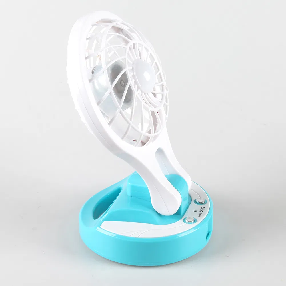Yichen USB Rechargeable Portable and Foldable Mini electrical Fan with LED Light