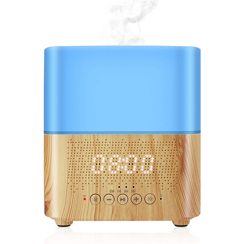 300ml Aromatherapy Essential Oil Diffuser Humidifier with Time Display LED Night Light