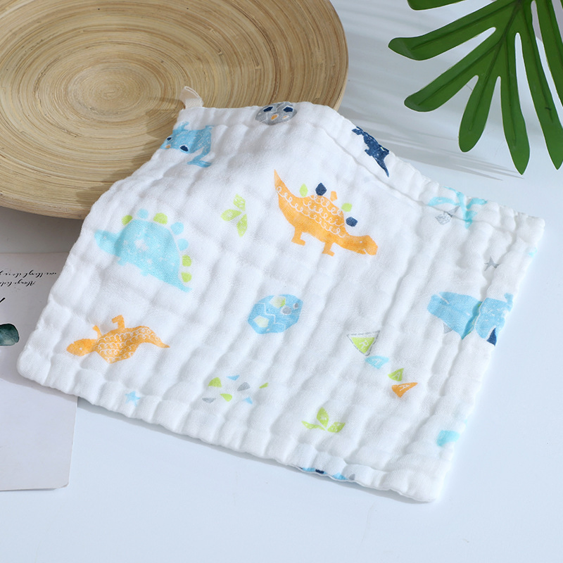6-Layer Cotton Baby Drool Towels, a-Class Absorbent Cartoon