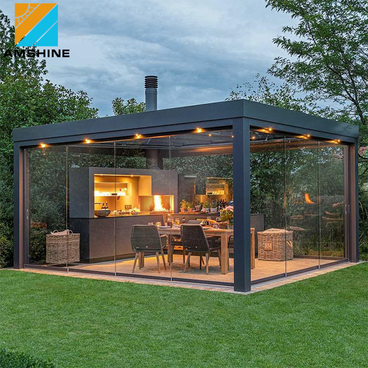 Пергола алюминиевая 3x4 м регулируемая крыша