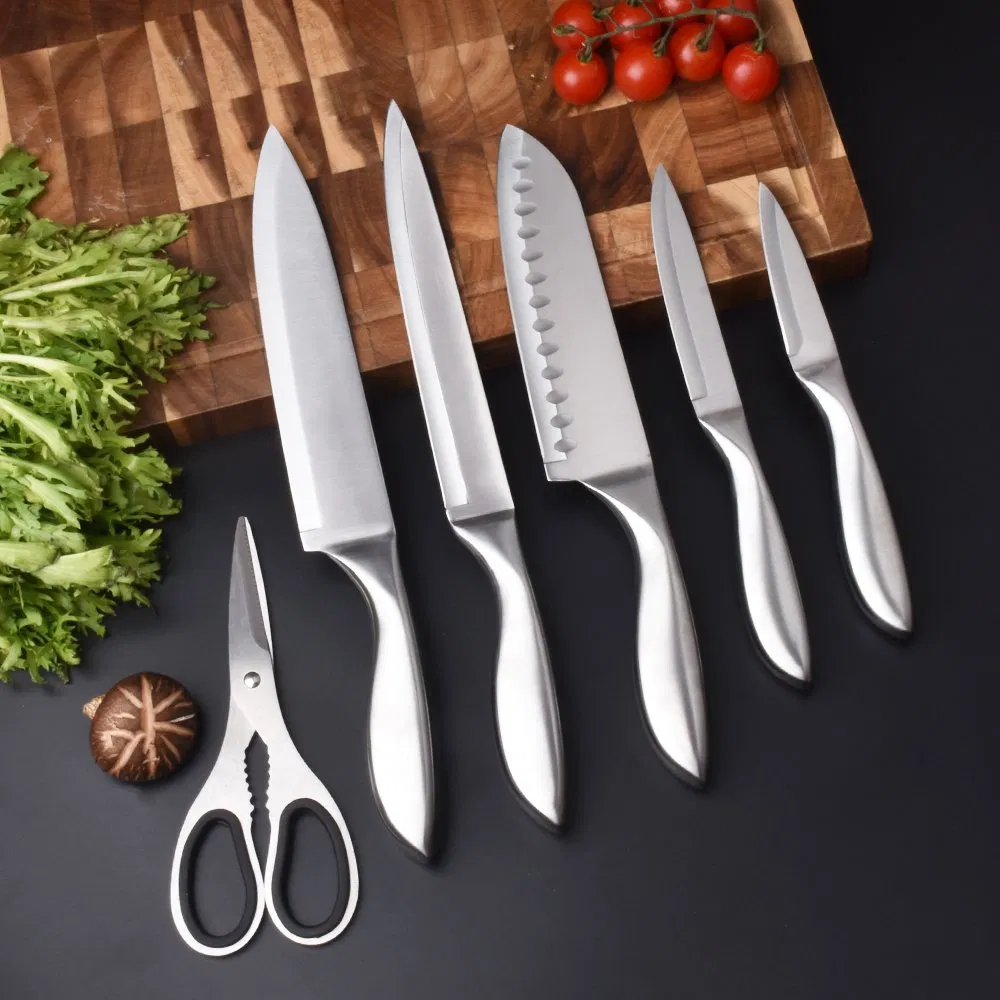Набор кухонных ножей из нержавеющей стали, 7 предметов