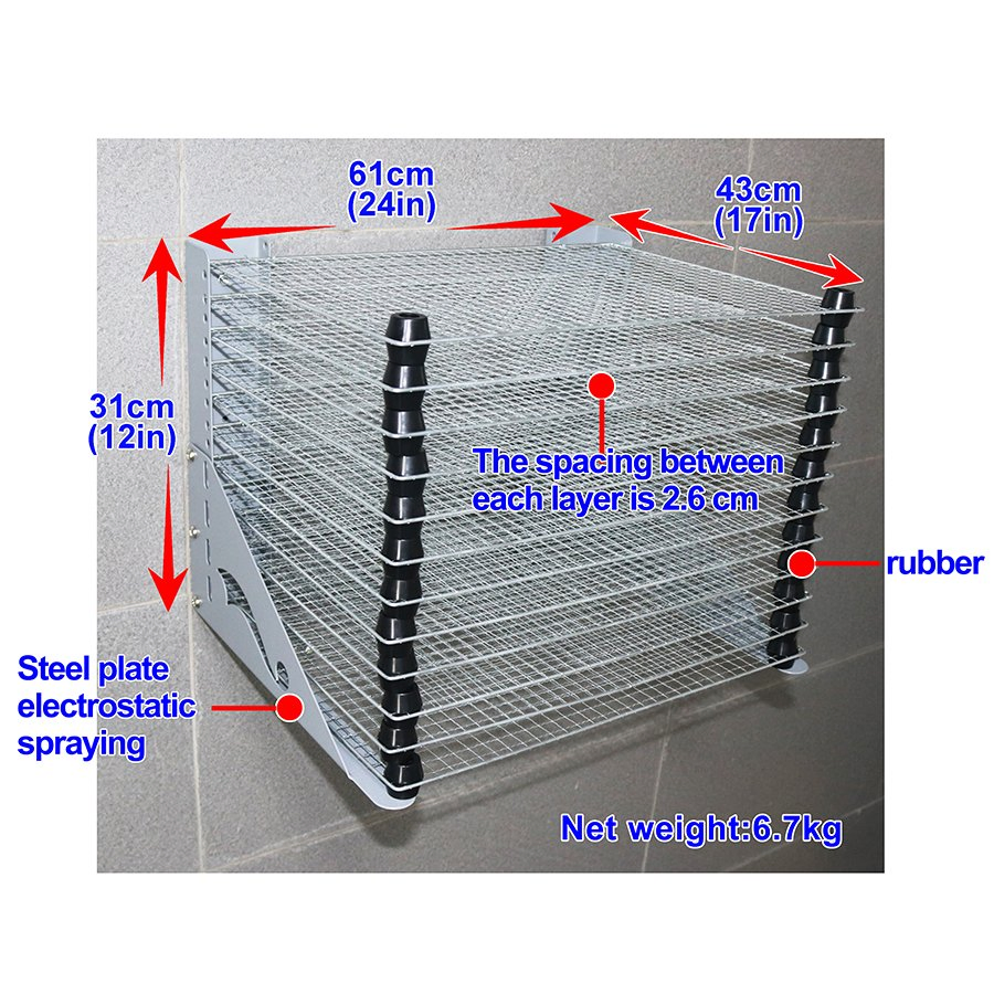 Wall Fixed Pushand Flip-Open Double Using Ways Drying Rack