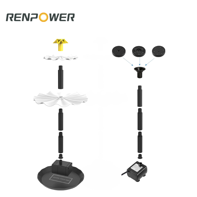 Attractive 2W Solar Powered Fountain for Enhancing Outdoor Environments