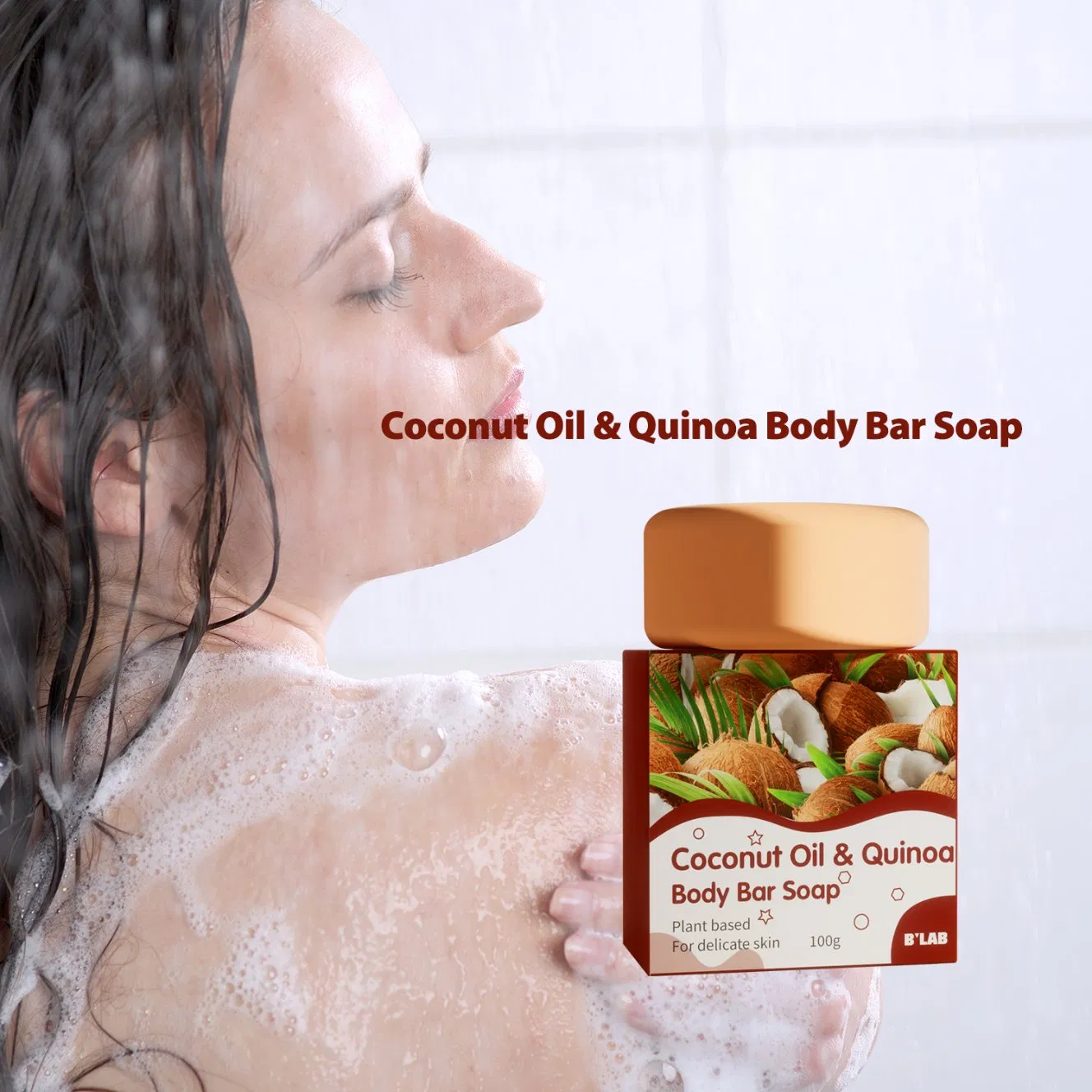 Organic Coconut Soap Bar Handmade Soap for Men Women
