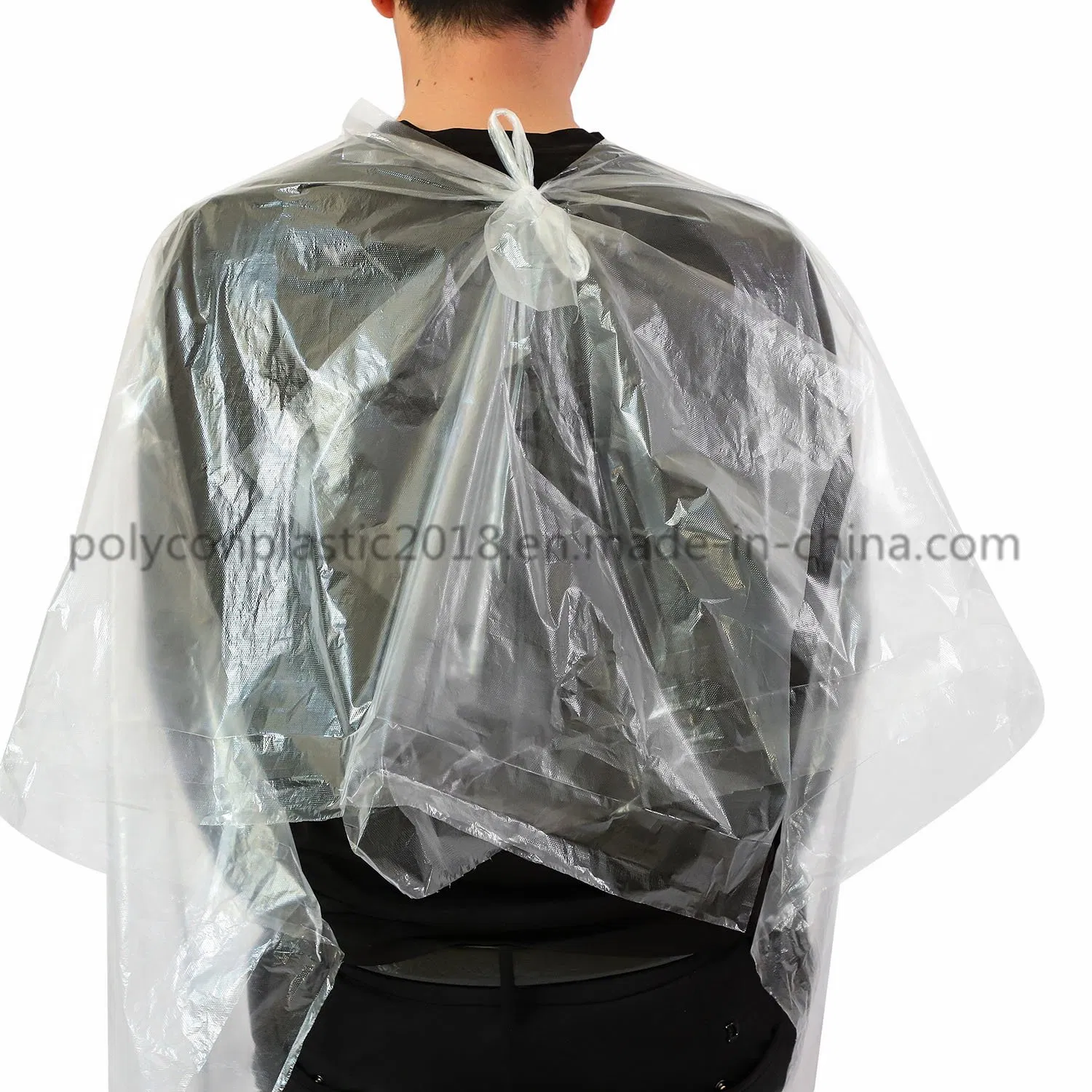 High Quality Waterproof Disposable LDPE Hairdresser Salon Cape Apron