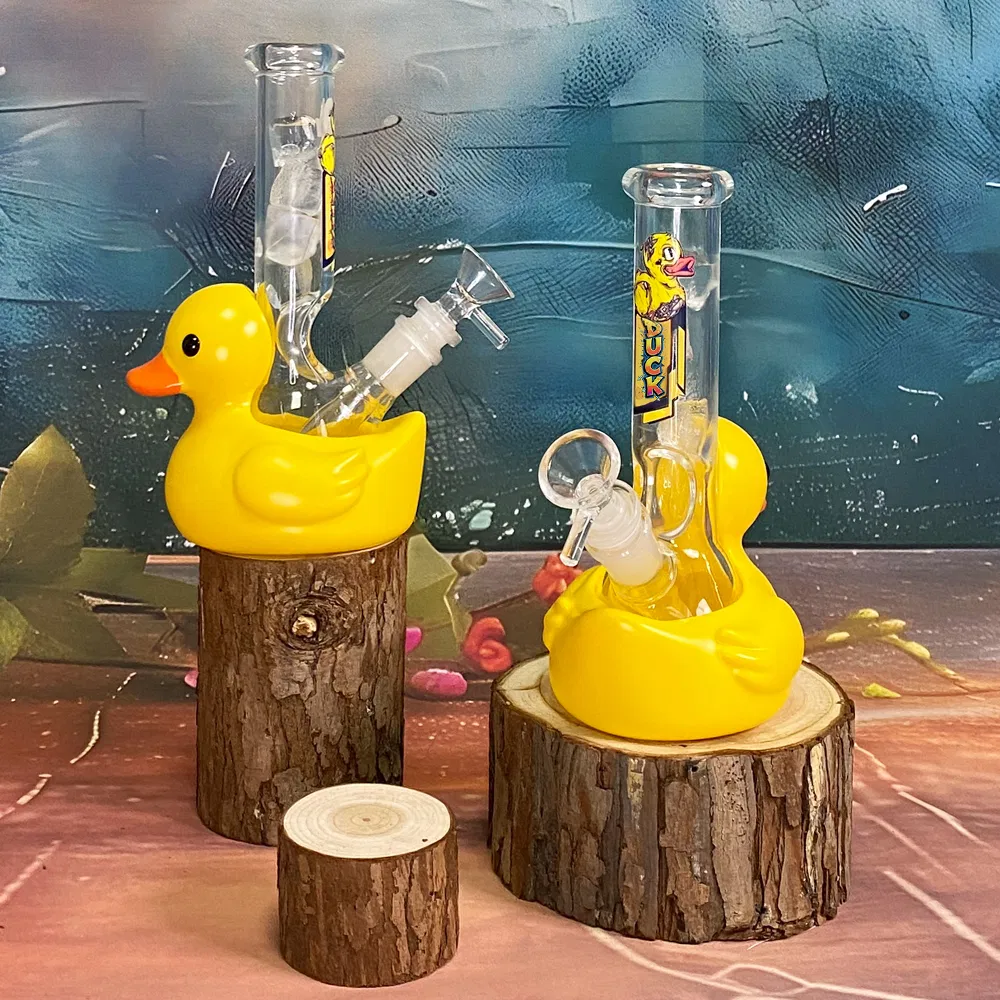 Yellow Duck Design Smoking Silicone Water Spipe 