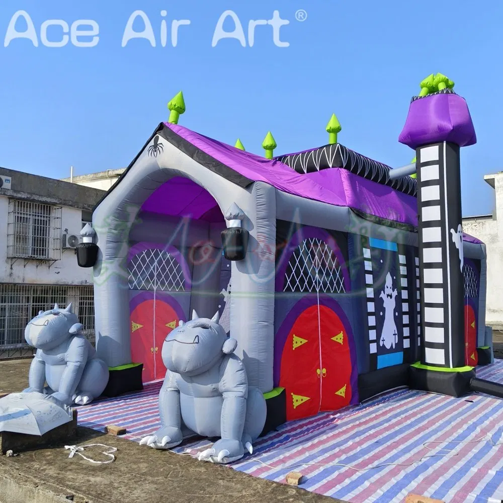 Exquisite 9.6mlx3.9MW Inflatable Haunted House for Halloween Decoration Giant Haunted House Balloon Toys for Sale