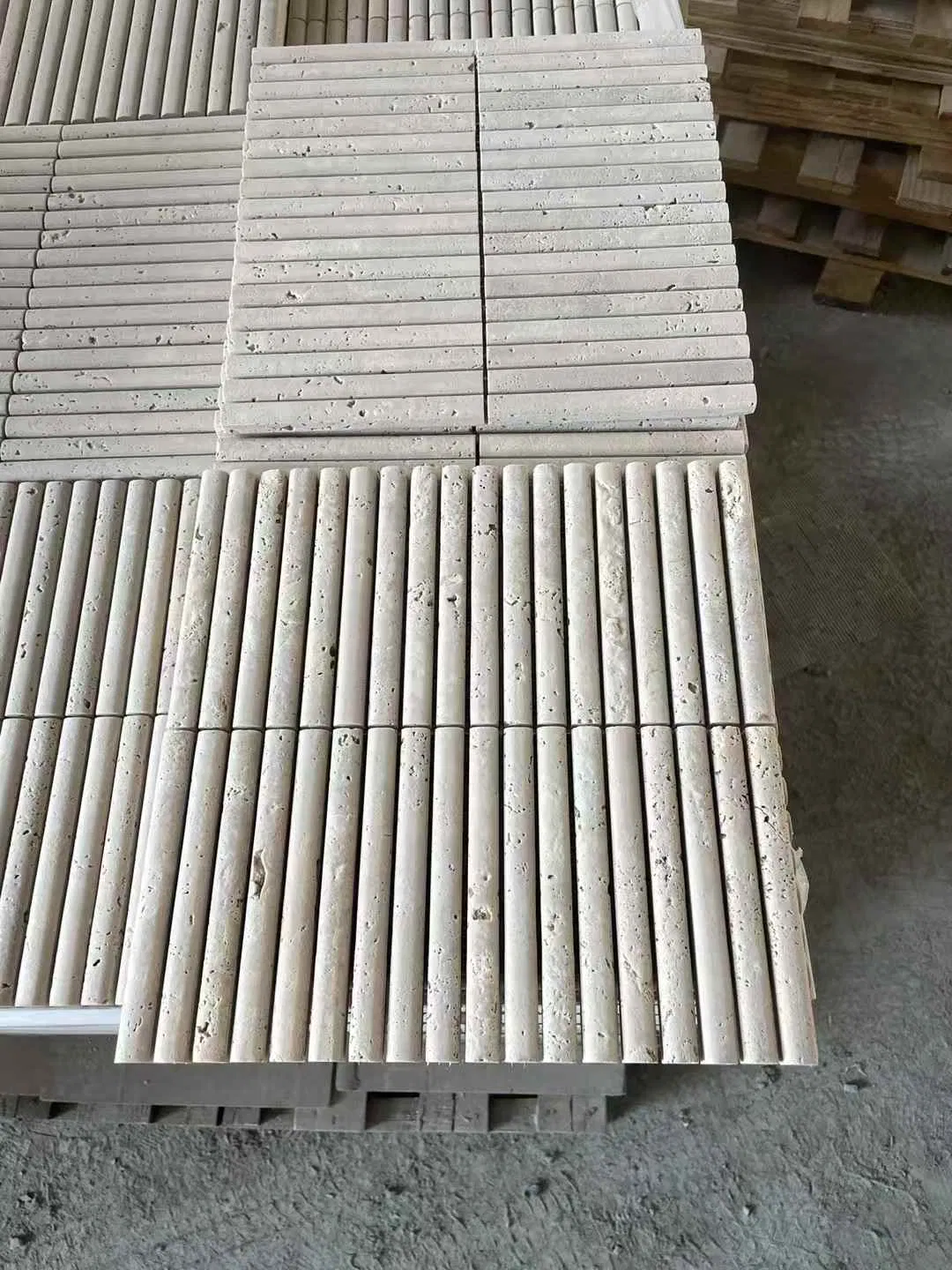European Design Styles Natural Marble Travertine Stone Wall and Floor Mosaic Tiles