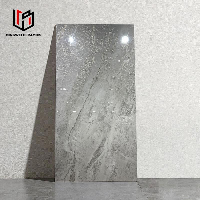 60 * 120cm Gold Sand Silver Film and Television Wall Ceramic