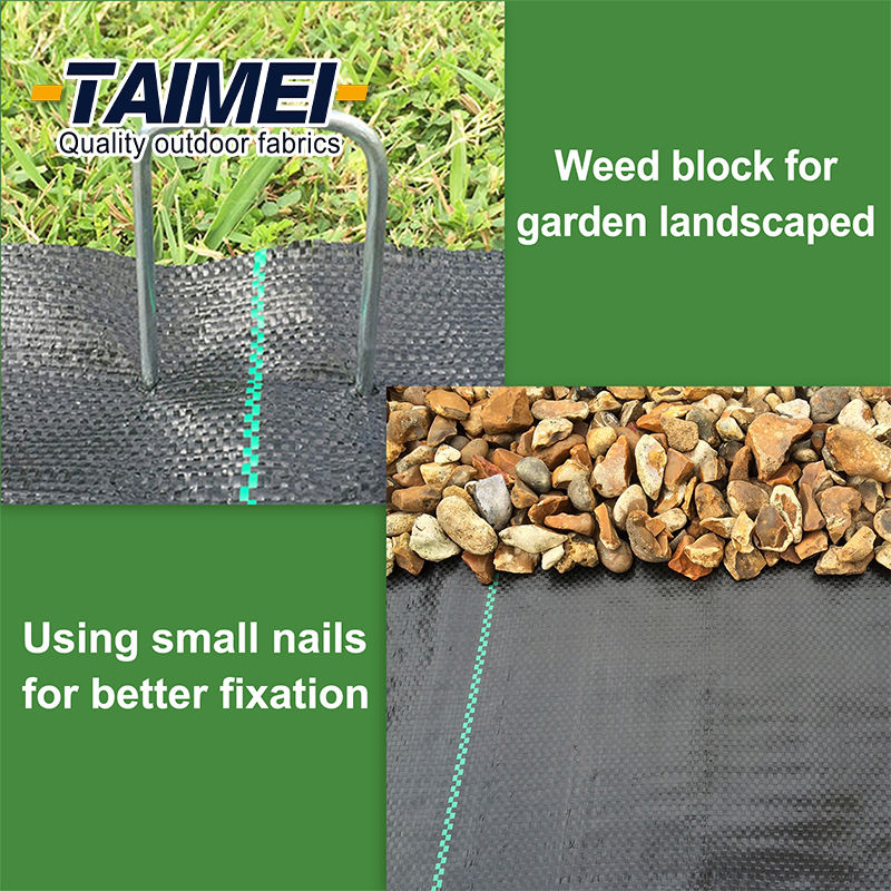 Agriculture PP Woven Barrier Polypropylene Anti Ground Cover Mat Weed Block Mat Manufacture