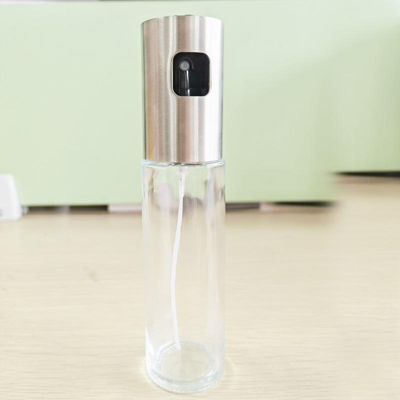 Premium Stainless Steel Olive Oil Sprayer Glass Bottle Oil Dispenser for Kitchen Use