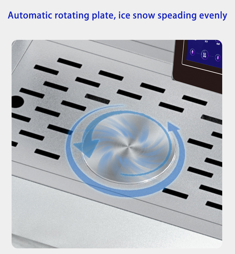 Electric Digital or Touch Screen Control Water Cooling Snow Ice Maker Snowflake Ice Crusher Shaved Ice Bingsu Machine