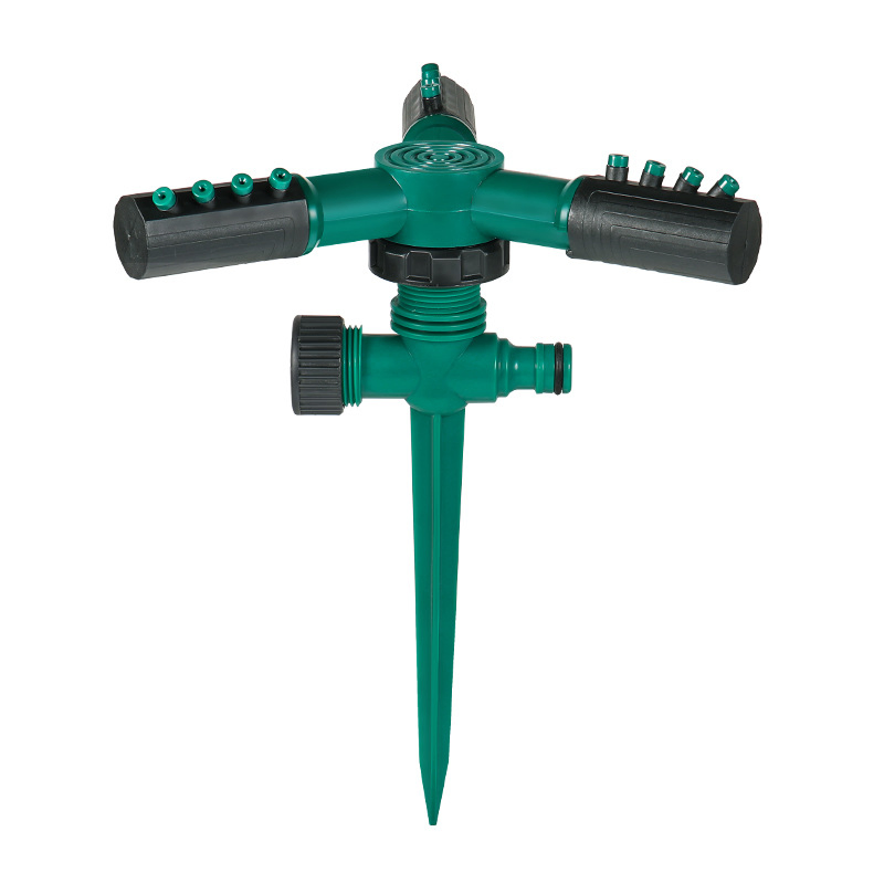 Efficient Ground Stake Sprinkler for Watering Large Lawns Automatically
