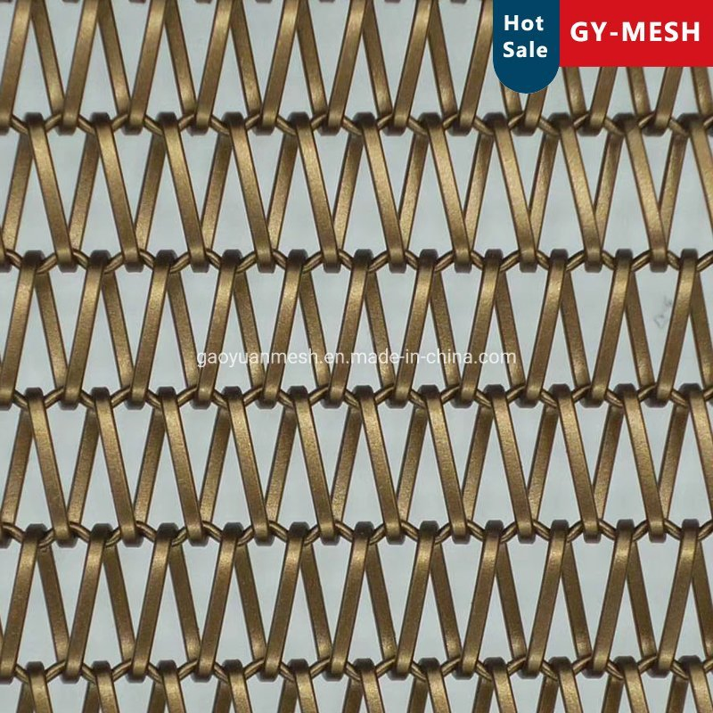 Spiral Wire Stainless Steel Chain Link Converyor Belt Mesh for Architectural Decorative Mesh