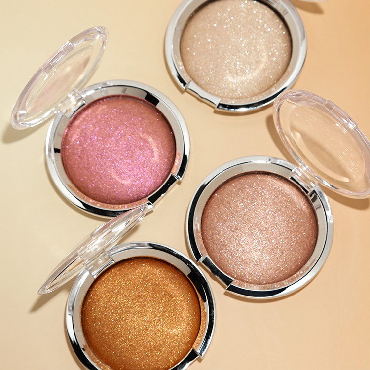 Private Label Diamond Glow Pearlescent Contours Highlighter Long Lasting Shimmer Powder