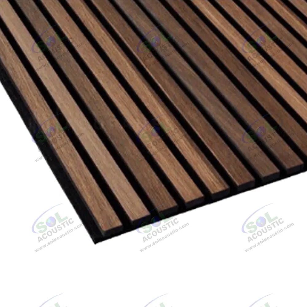 Sol Acoustic Natural Oak Soundproof Acoustic Wooden Wall Slat Panel