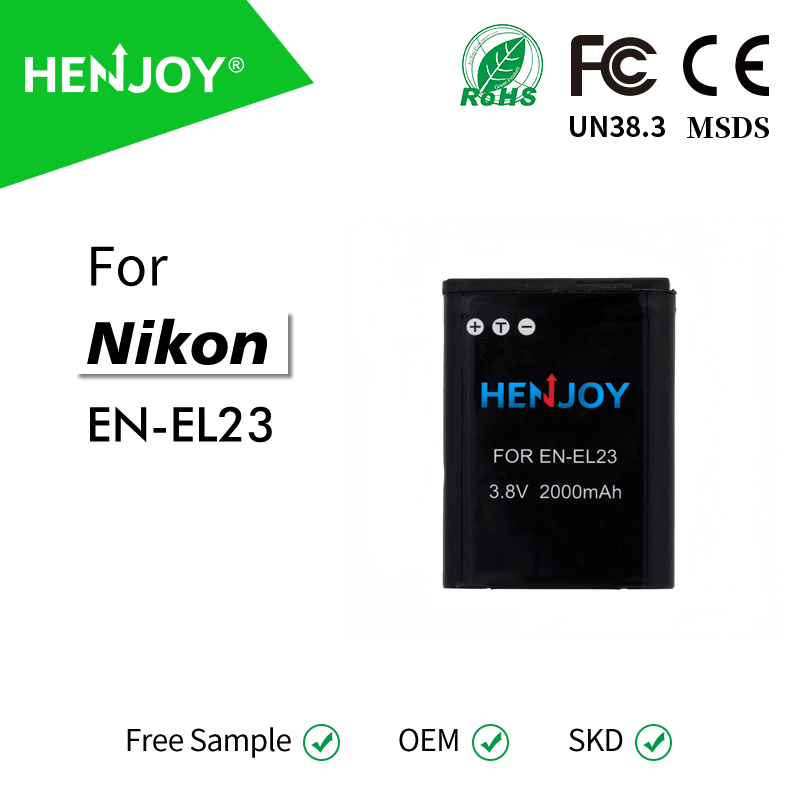 Аккумулятор EN-EL23 для Nikon с индикатором заряда
