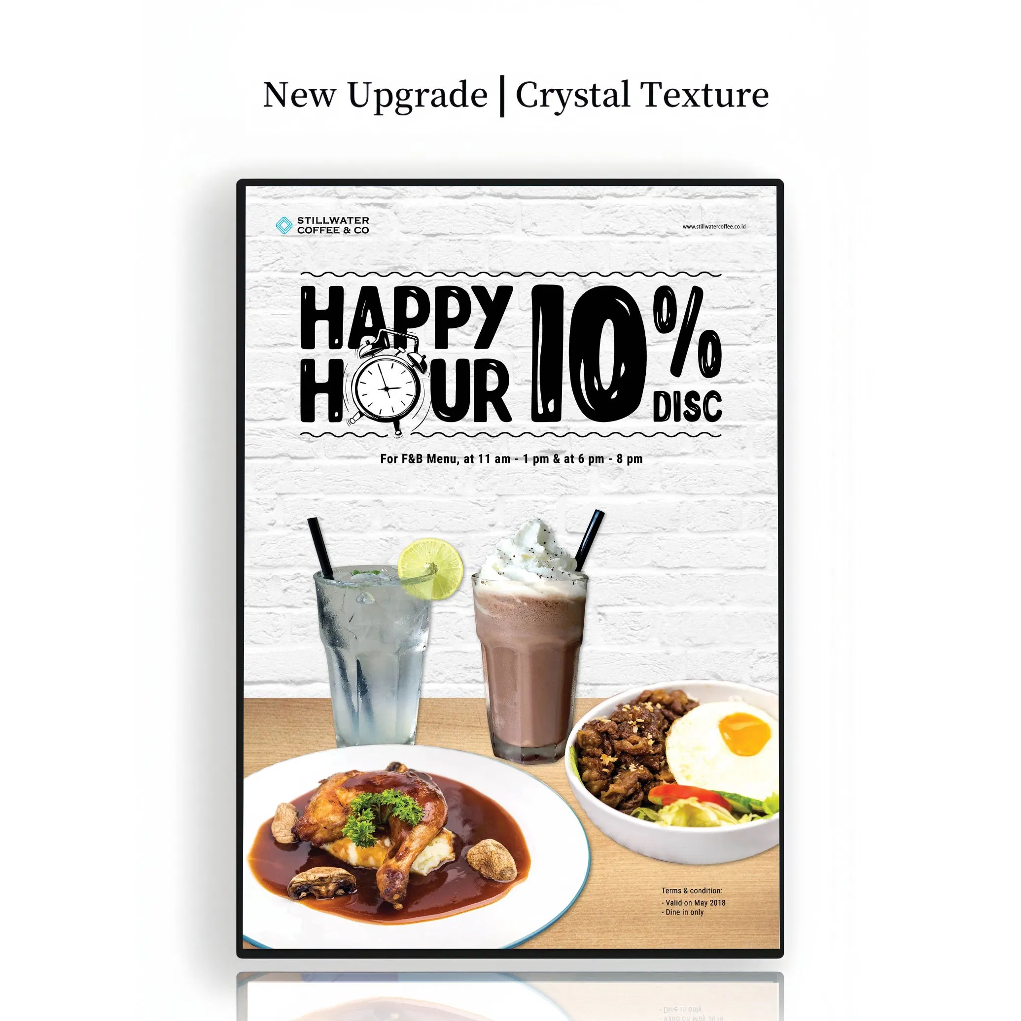 Lightbox Window Display Snap Ultra Thin Advertising Lighting LED Glass Light Box