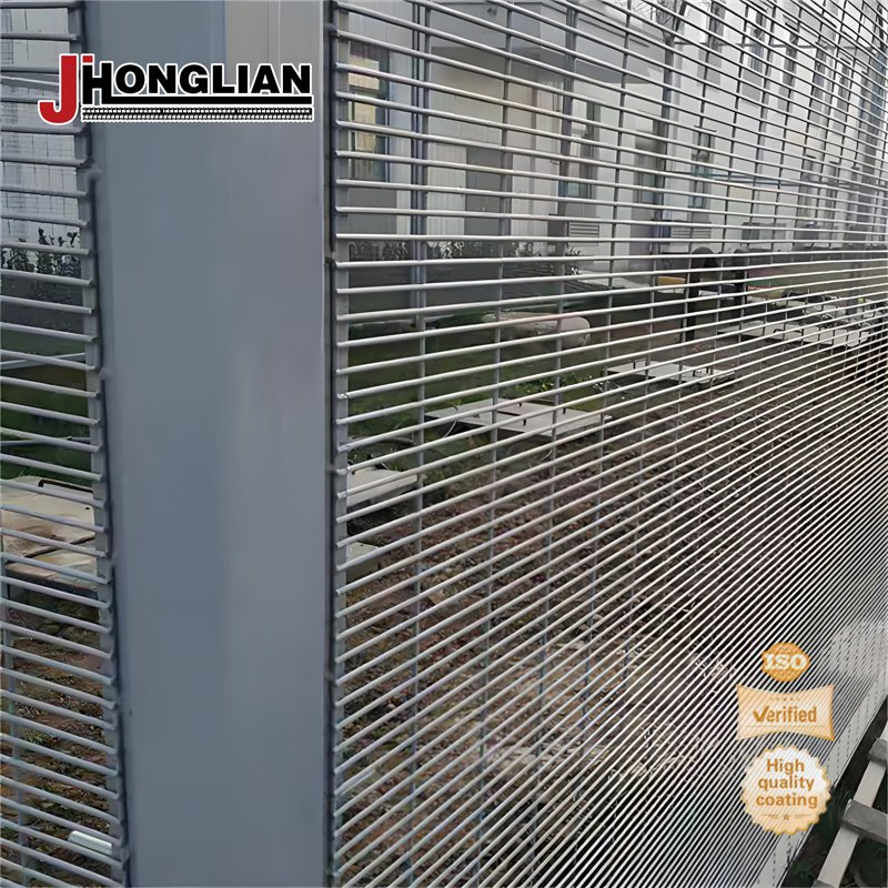South Africa Galvanized 358 Safety Perimeter Welded Wire Mesh Metal Anti Climb Boundary Security Panel Fence for Border Airport Prison