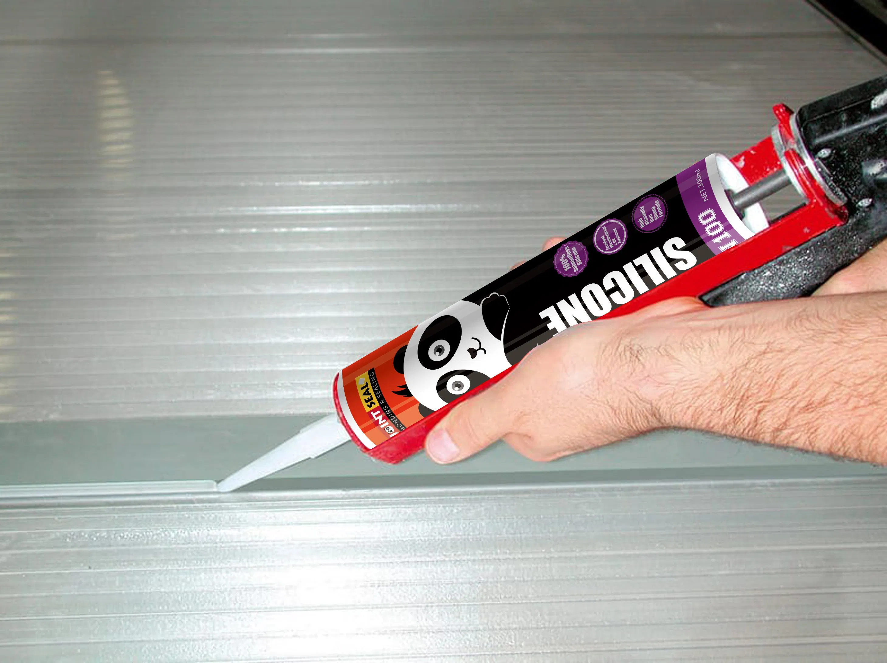 Wholesale Acetic/Acetoxy/Acid Silicone Sealant Fungicide RTV Gp Adhesive Cartridge Packing