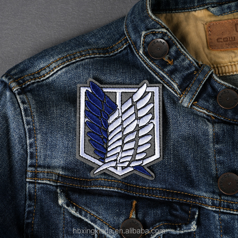 Нашивка Атака титанов Крылья Свободы для одежды рюкзаков