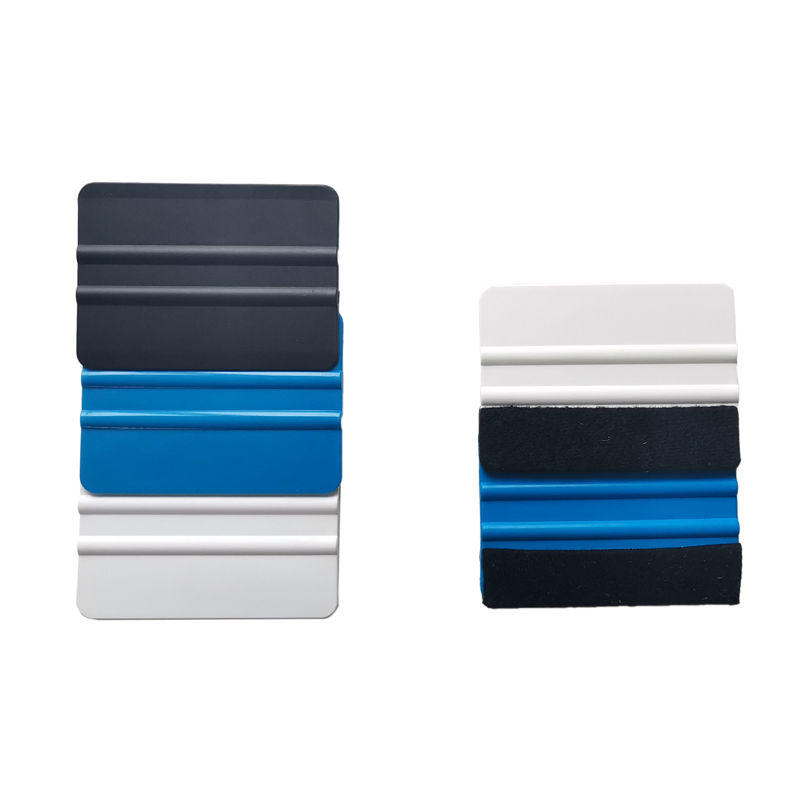 Custom Car Squeegee Scraper Wrapping Tools Plastic Squeegees with Felt Car Vinyl Squeegee for Easier Application of Vinyl
