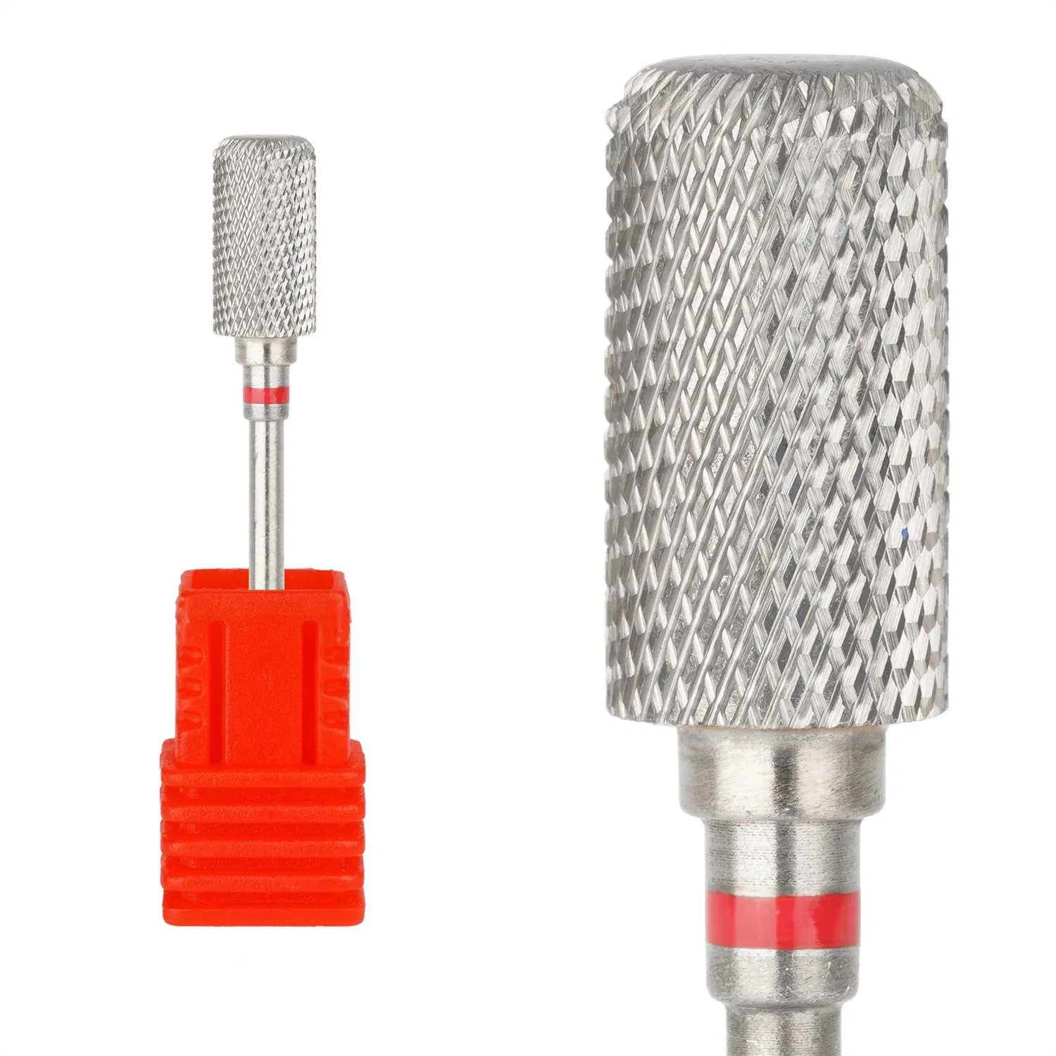 6.6mm Large Rounded Top Bits Professional Cuticle Drill Bits New Style Hard Gel Removal Carbide Nail Bit for Nail Drill Machine