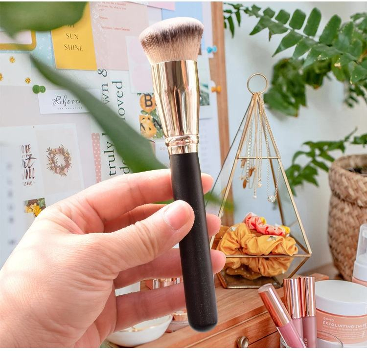 Face Concealer Brush Custom Logo Black Wood High Quality Single Makeup Brush