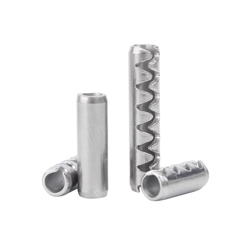 Stainless Steel Toothed Elastic Cylindrical Pin